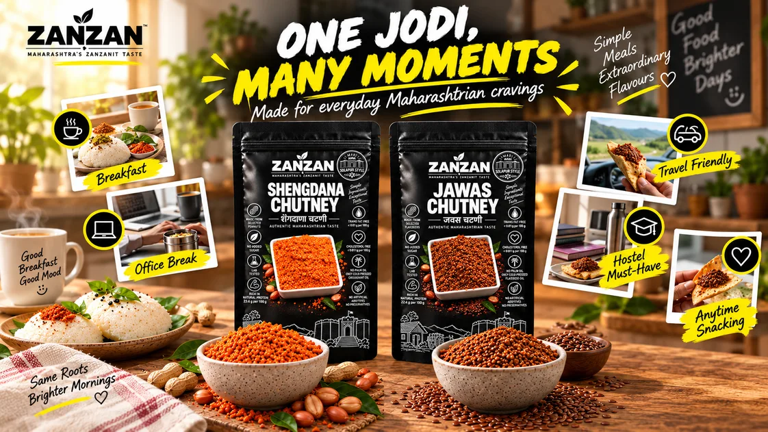 ZANZAN Chutney Jodi — made in maharashtra