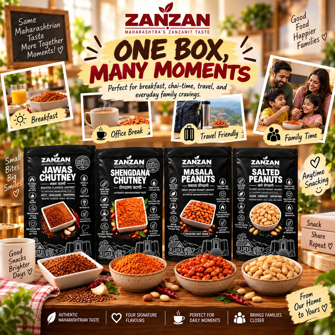 ZANZAN Family Celebration Box serving and product