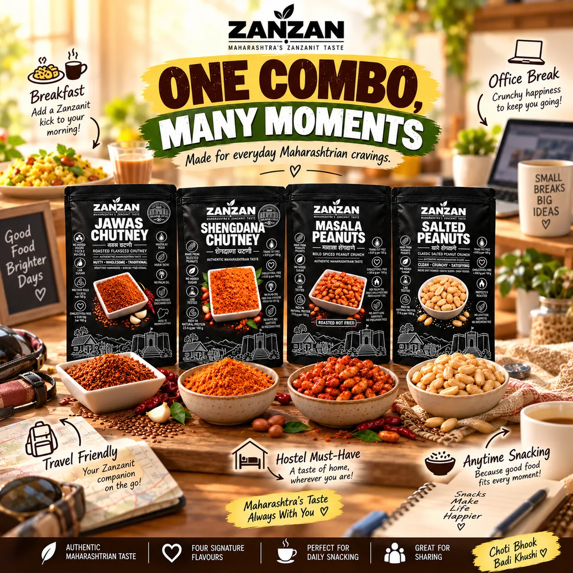 ZANZAN Signature Four serving and product