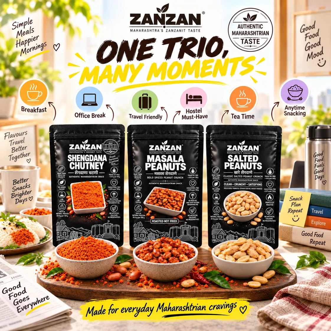 Maharashtra Starter Trio serving and product