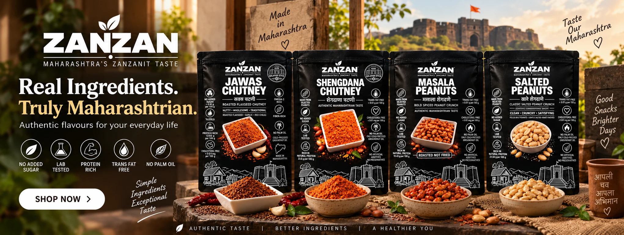 Real ingredients. Truly Maharashtrian.