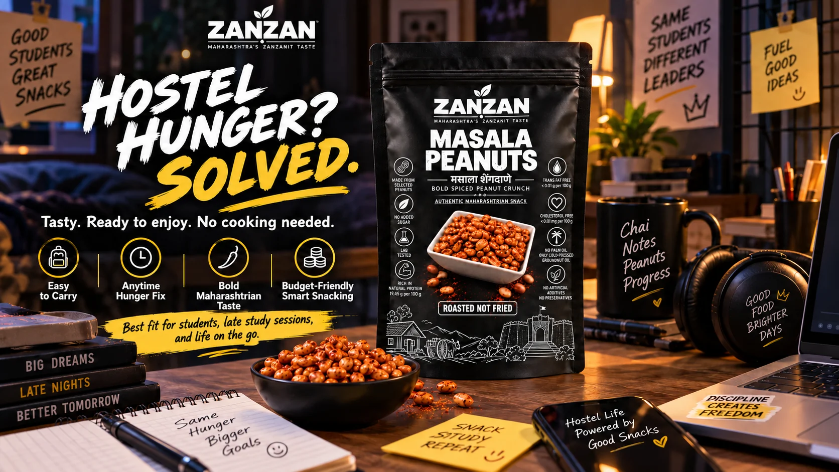 ZANZAN Masala Peanuts product and serving inspiration