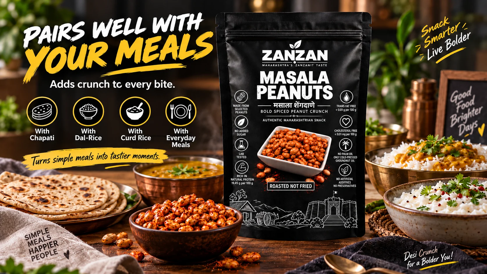 ZANZAN Masala Peanuts product and serving inspiration