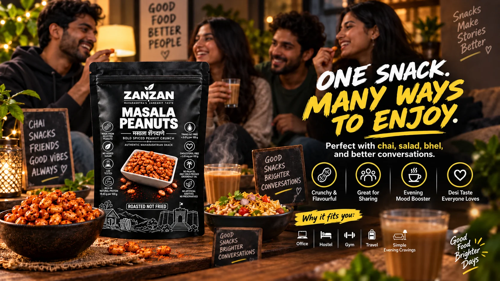 ZANZAN Masala Peanuts product and serving inspiration