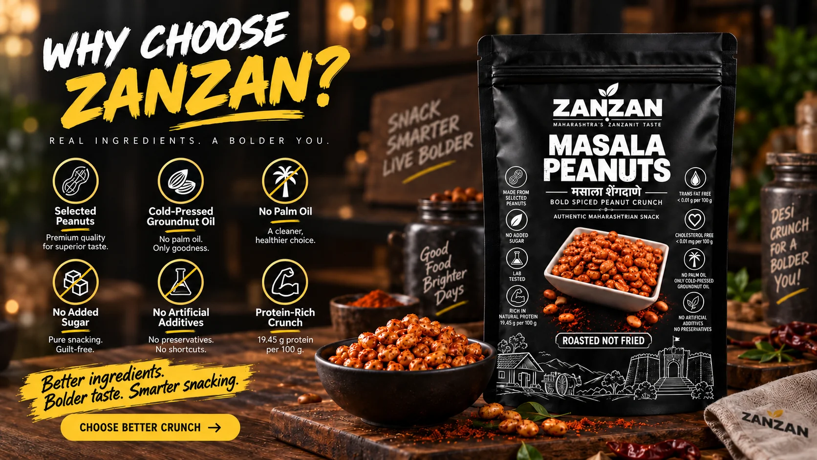 ZANZAN Masala Peanuts product and serving inspiration