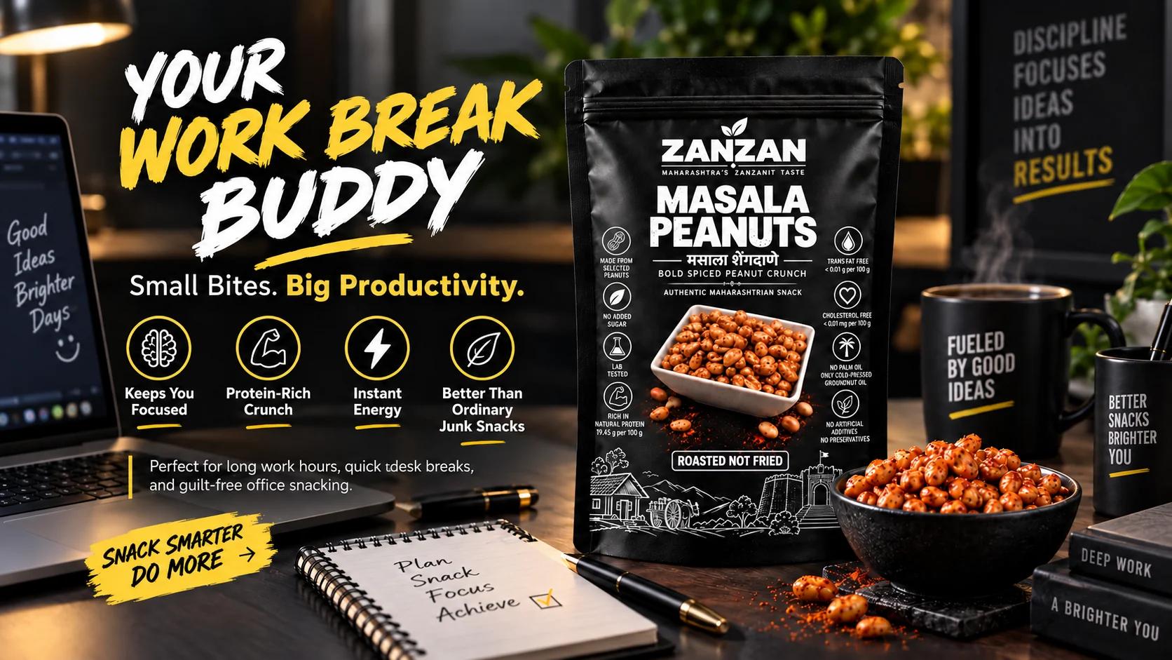 ZANZAN Masala Peanuts product and serving inspiration