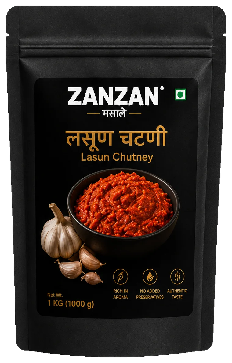 ZANZAN लसूण चटणी premium pouch