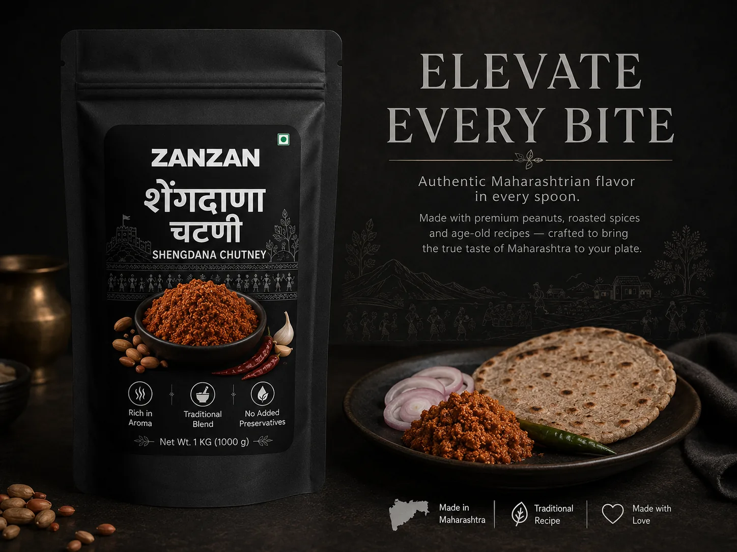 Explore ZANZAN Shengdana Chutney